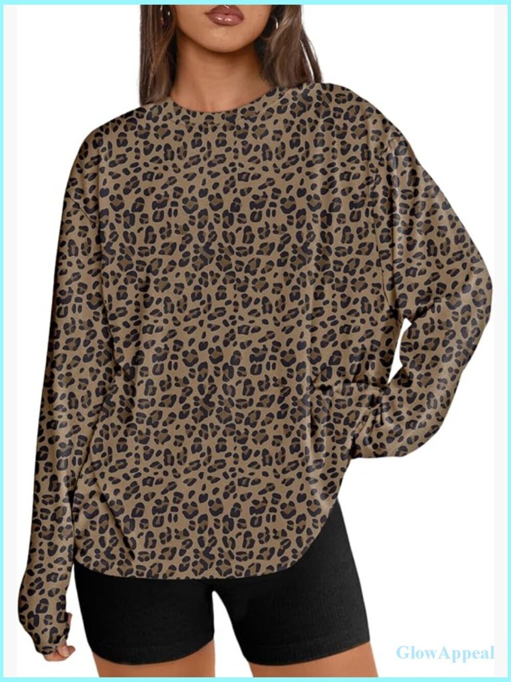 Oversized Long Sleeve T Shirt Y2K Basic Crew Neck Tee